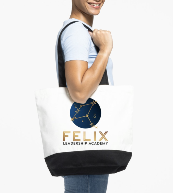 Felix Leadership Academy Logo Large Tote Bag